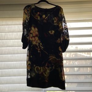 Sheer floral dress